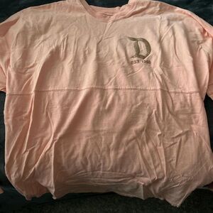 Disneyland Pink with Pink Gold Glitter Wording Graphic T-Shirt